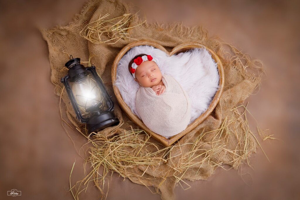 Newborn Heart With White Wrapping 146